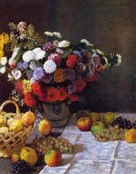 Клод Моне Цветы и фрукты . 1869г